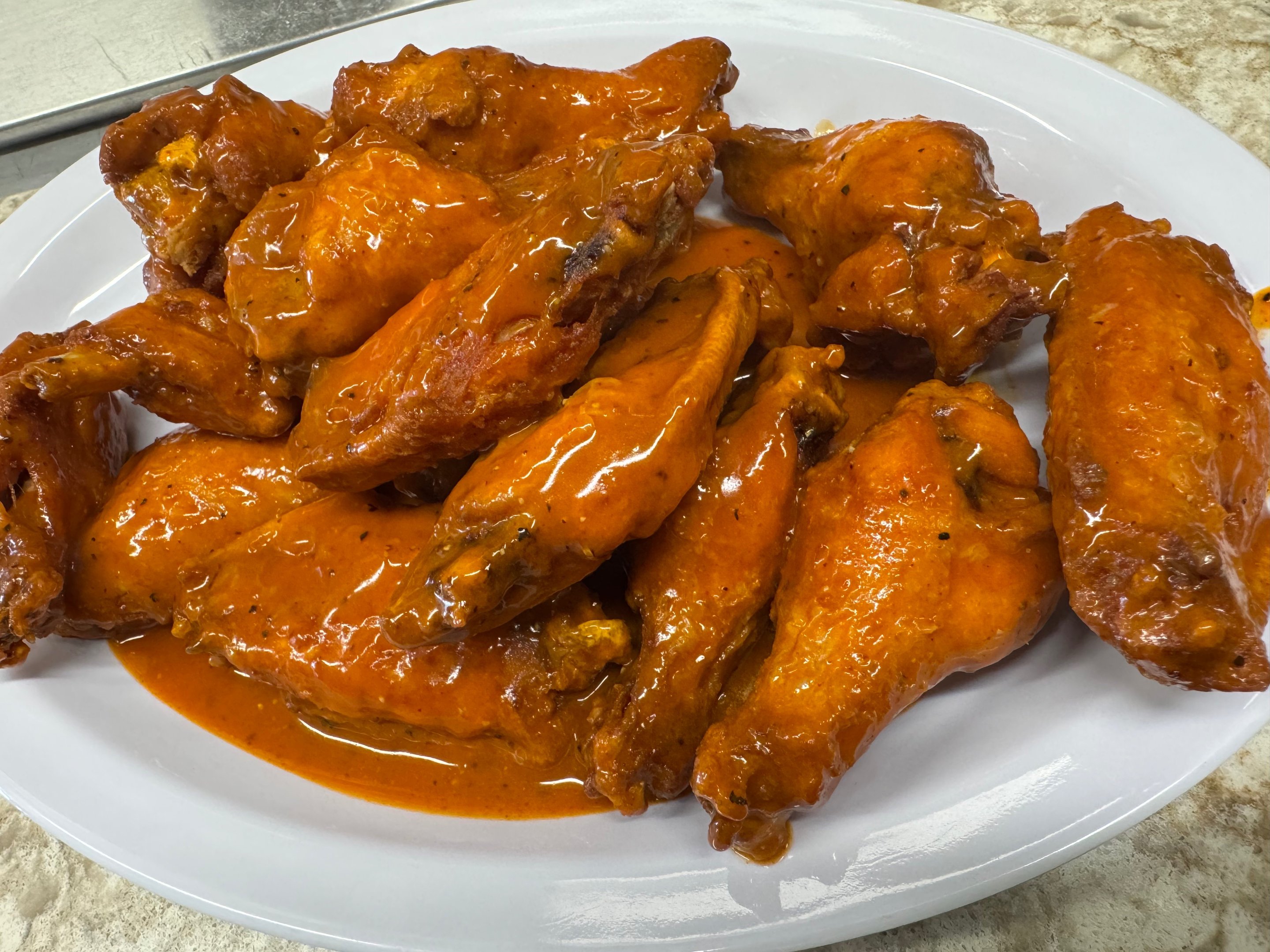 Crispy Jumbo Buffalo Wings at Amigo's